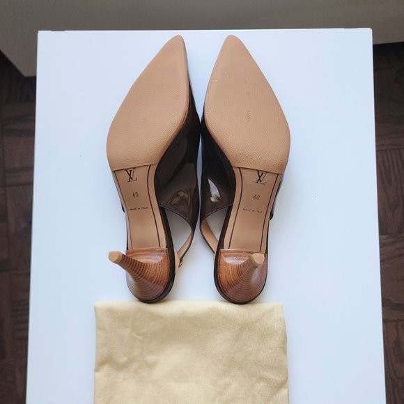 LOUIS VUITTON - AUTHENTIC SOULIERS SLINGBACK SHOES - Picture 12 of 12